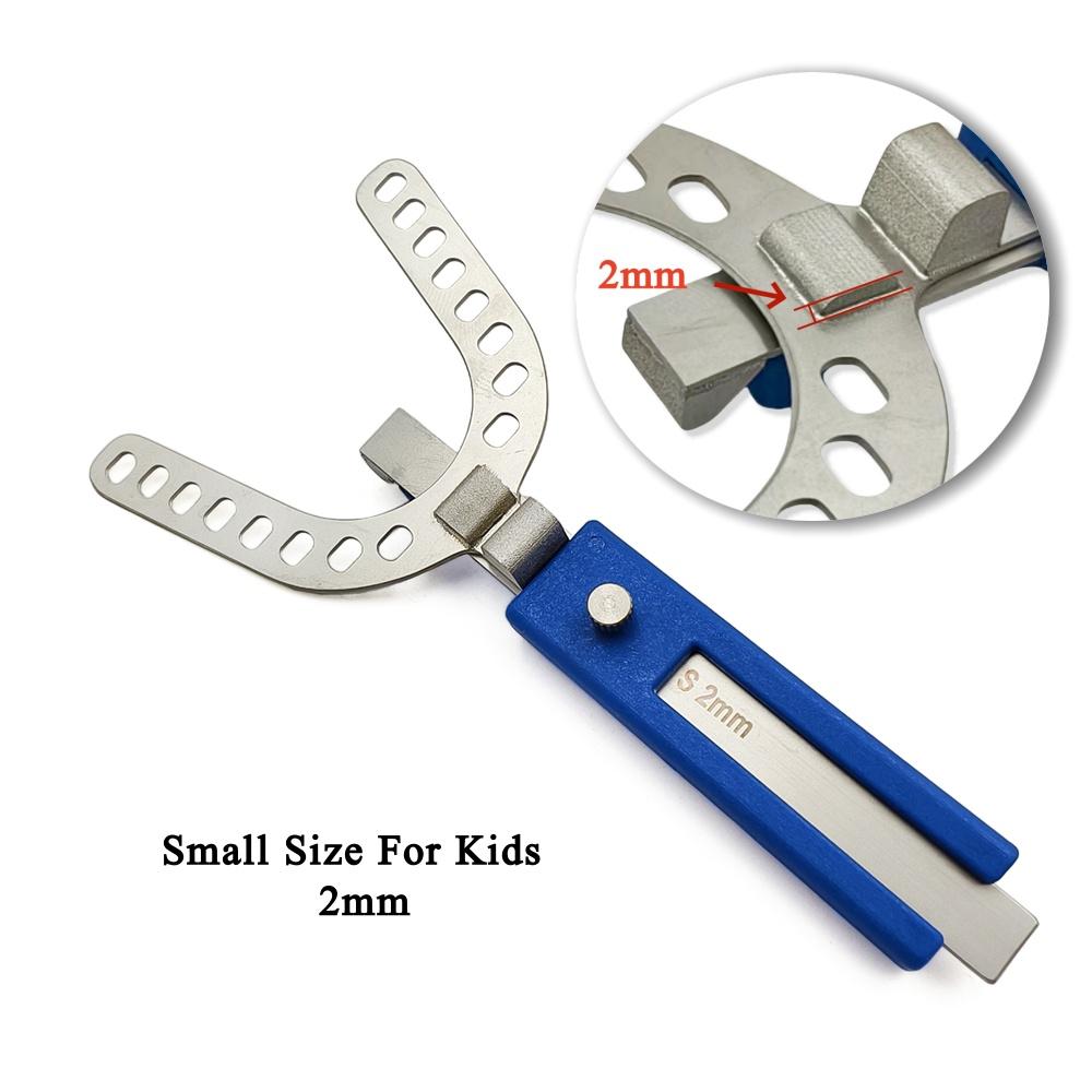 Dental Oral Centric Tray Set Impression Trays ProGauge for Bite Recording 2mm/3mm/5mmDenture Repair Occlusal Record Articulator