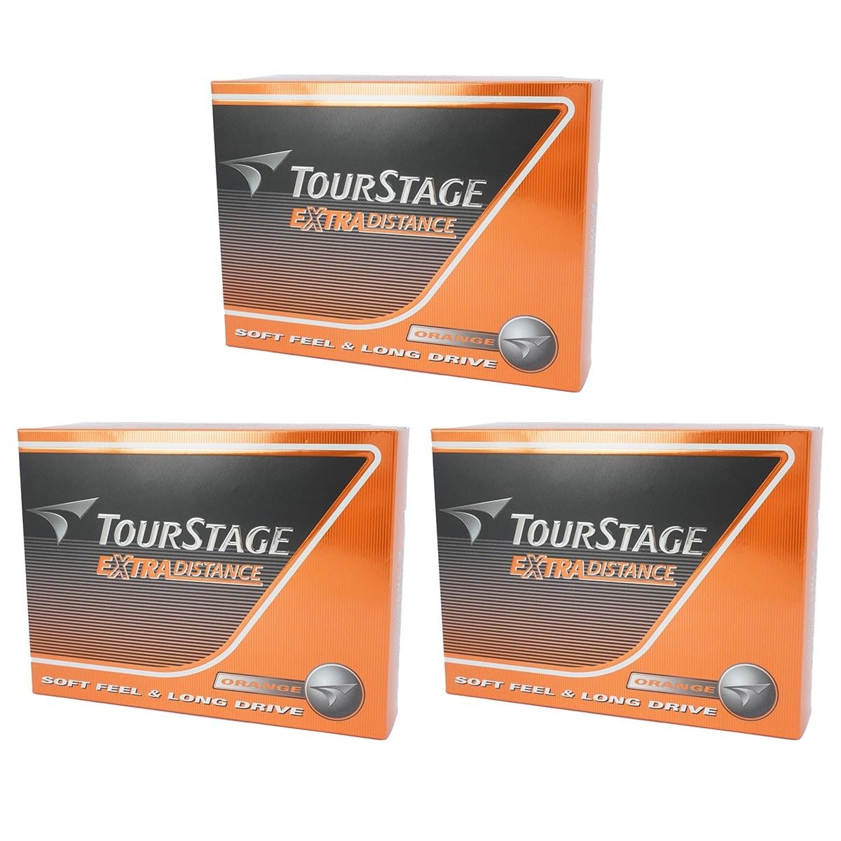 Набор гольф-мячей Bridgestone TourStage Extra Distance, 3 дюжины (36 Шариков), оранжевый