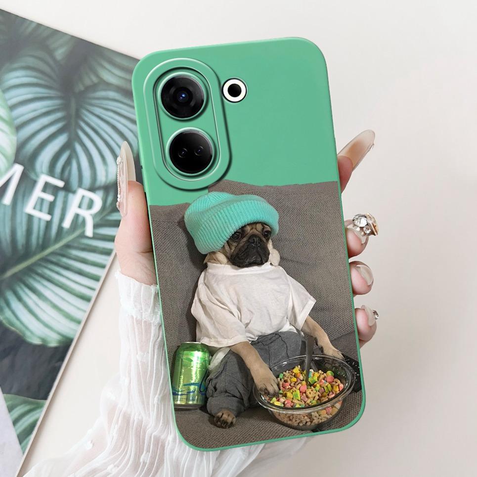 Luxury Fashion Back Cover For Tecno Camon 20 Pro 4G 5G Shockproof Coque On Camon 20 Premier Camon20 Phone Case Rabbit Cat Bumper
