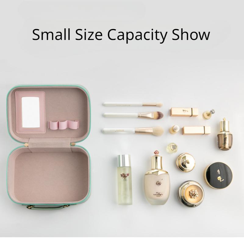 Professional Ladies Cosmetic Bag Portable PU Waterproof Skincare Storage Bag Souvenir Gift Makeup Case for Women