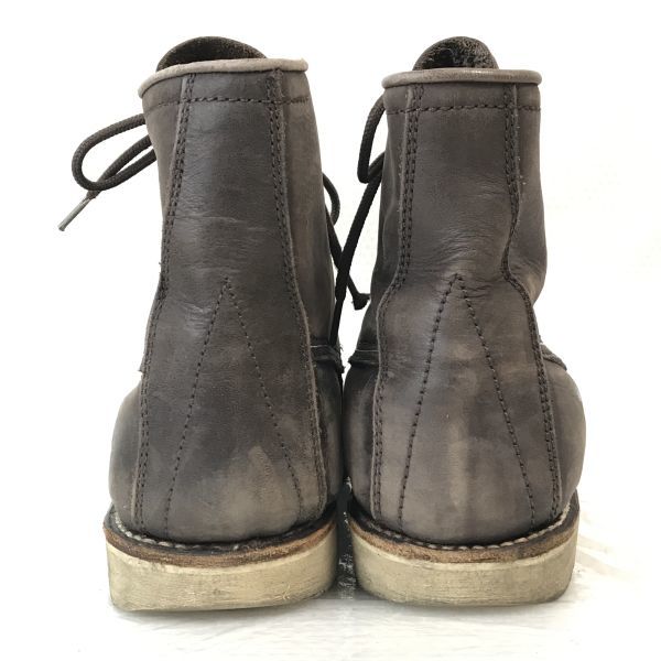 Made in Mexico Goodyear Welted Vibram Sole Leather Lace-up Short Boots US9 27.0 Brown Shoes Vintage(USED)