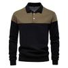 Men’s Euro Fit Long Sleeve Polo Collar Sweatshirt