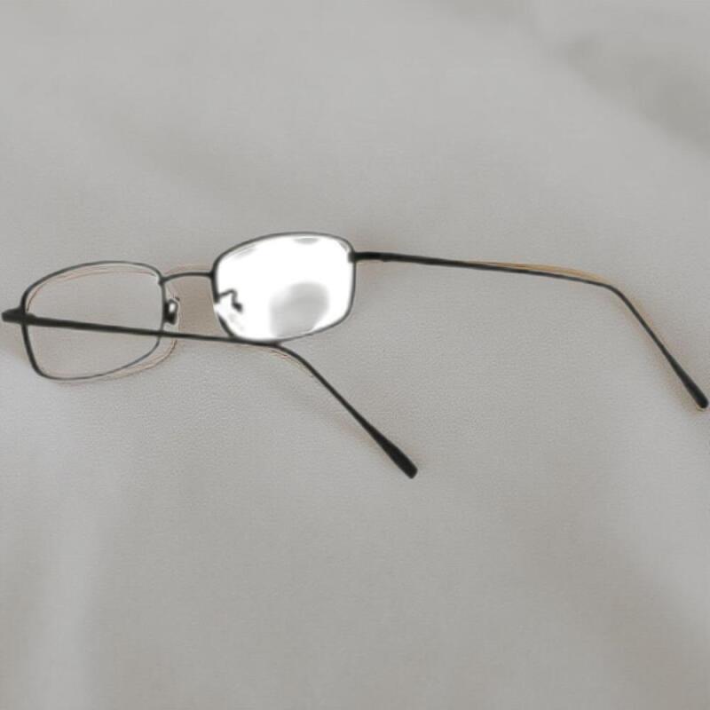 

Unisex Steel PVC Square Vintage Retro Glasses Silver