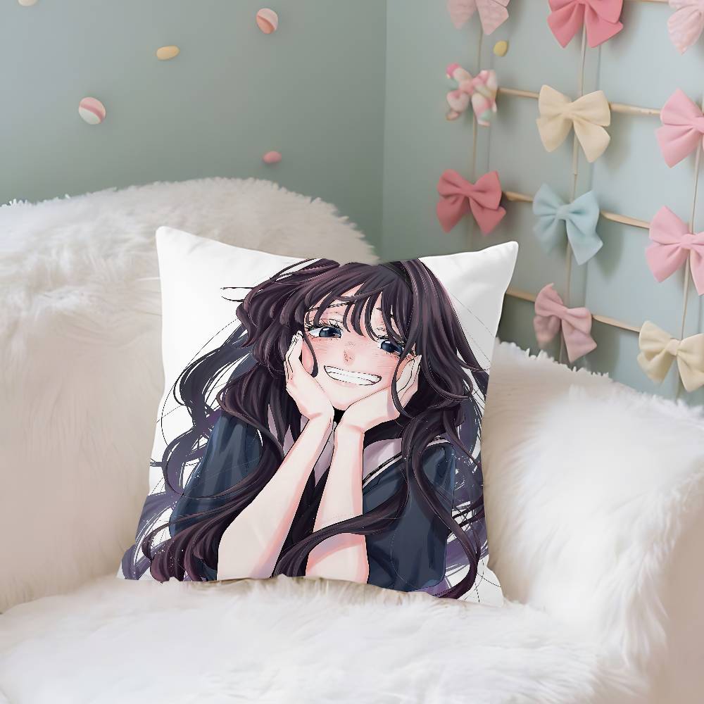 Kawaiiwaguri Anime KaorukoS Case Plush Fabric Soft Pillowcase Double Sided Print Cushion Cover Household Gifts