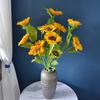 Faux Silk Flower Non-Wither DIY Eco-friendly Useful Arrangement Simulation Sunflower Bouquet Home Decor
