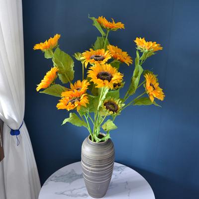 Faux Silk Flower Non-Wither DIY Eco-friendly Useful Arrangement Simulation Sunflower Bouquet Home Decor