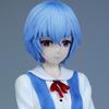14cm Gk Ayanami Rei Anime Figures Sitting Posture School Uniform Model Trendy Toys Beautiful Girls Ornaments Pvc Statue Gifts