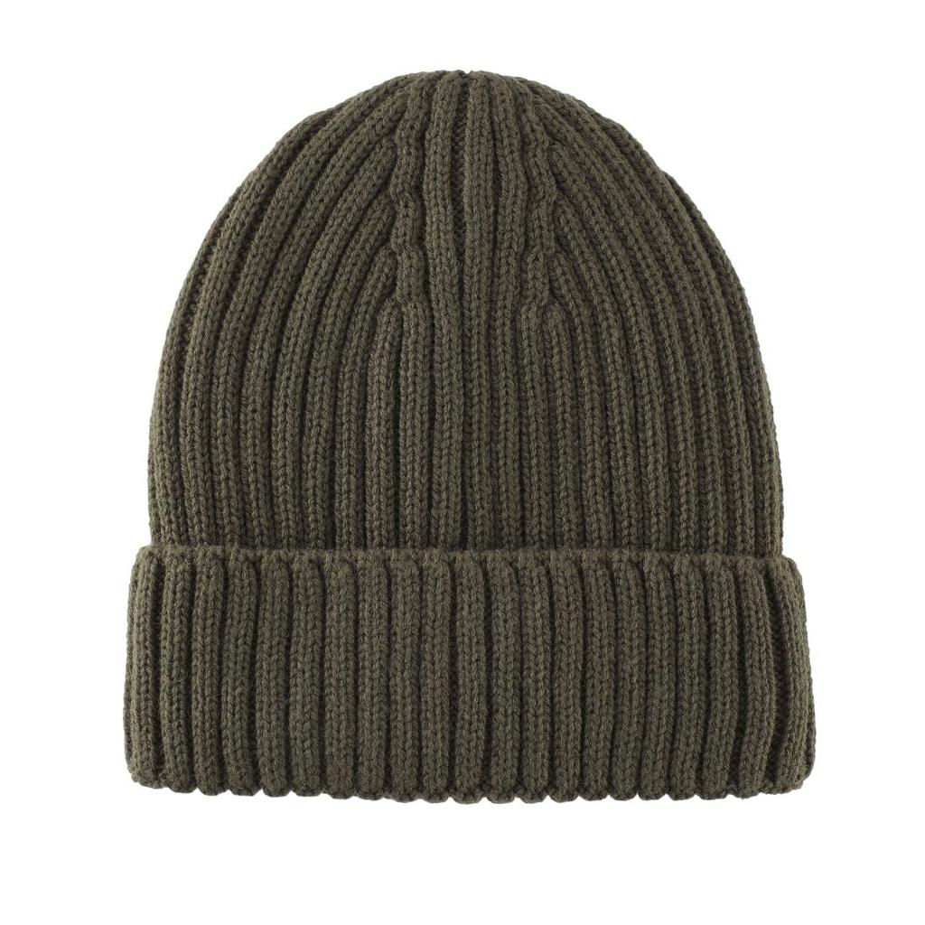 Căciulă tricotată Connectyle și amestec de lână cu căptușeală fleece caldă pentru vreme rece, verde măsliniu, pentru bărbați și femei, toamnă/iarnă, căciulă, fes,