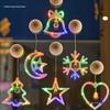 Star & Bell Luminous String Lights for Christmas Decor and Window Display