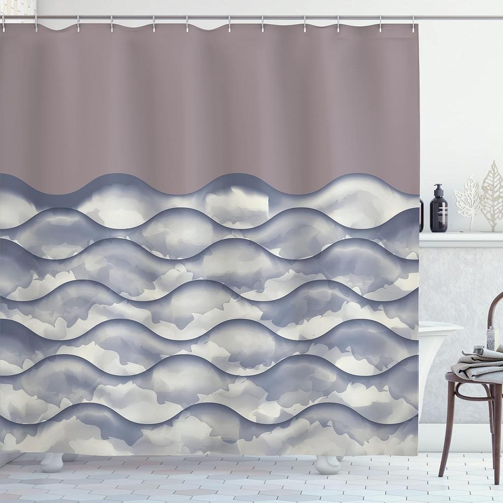 Teal Shower Curtain,Retro Arrow Pattern In Horizontal Line Heading To Opposite Directions Art Print, Cloth Fabric Bathroom Decor