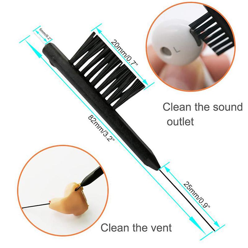9Pcs Hearing Aid Cleaning Tools Hearing Aids Cleaning Kit Brush Vent Cleaner Cleaning Wire With Magnet And Wax Loop Cleaning