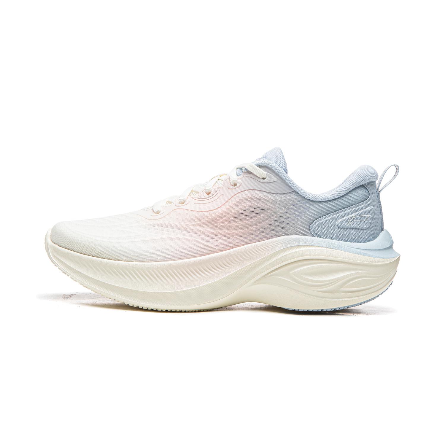 

LiNing Lingbo V3 Thick Sole Height Increasing Versatile Soft Rebound Running Shoes Women Sneakers White Pink Blue ARSW112-1 40