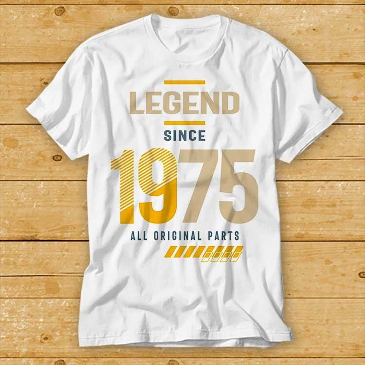 Legend Since 1975 50th Birthday Gift Dad Husband 50 Years T Shirt Movie 2398