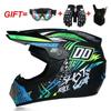 Full Face Motorcycle ATV Dirt Bike Karting Helmet ABS Universal Seasonal Riding Gear With Visor Mask Gloves