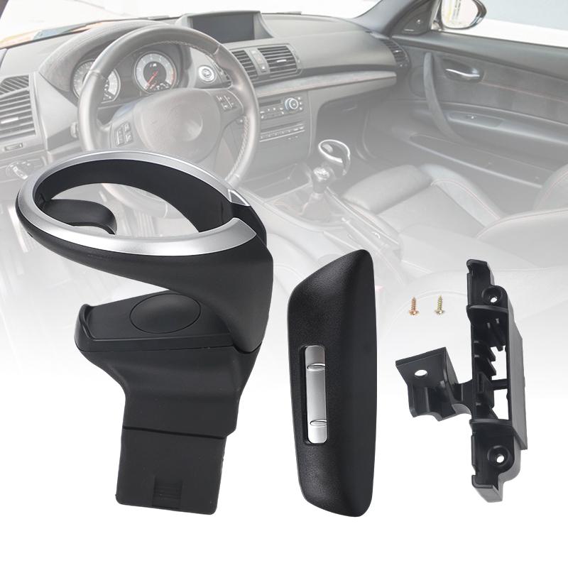 Schwarzer Becherhalter für BMW 1er Serie 135i 128i X1 E82 E84 E88 E81 E82 E82e E87 E87N 51160443082 51169144632 51169122655