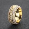 Trendy Full Diamond Rotation Gear Ring: Versatile & Popular with a Mechanical Vibe, Perfect for Decompression & Personal Expression