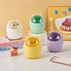 Cute Mini Desktop Trash Can with Lid Wastebasket Home Storage Bucket Office Living Room Student Storage Box Pen Holder