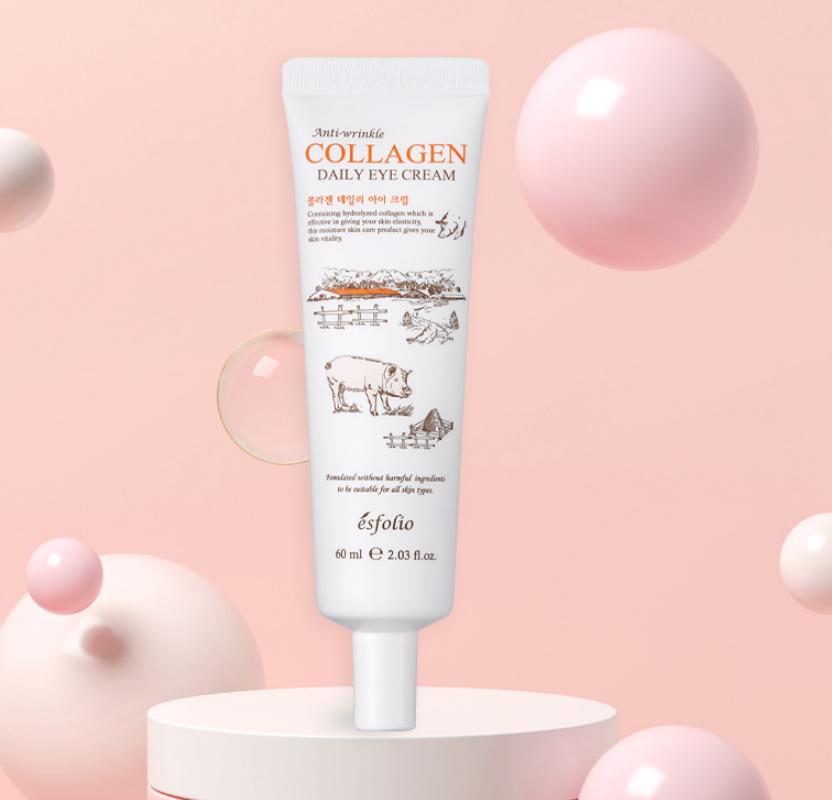 Esfolio Crème Yeux Quotidienne au Collagène – Soin Yeux Fermeté & Hydratation