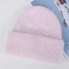 Angola rabbit hair blended cold hat women's autumn and winter warm windproof wheat ear pattern knitted flanged wool hat