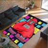 Personalized Crystal Velvet Carpet Custom Name Text,Gorilla Tag Cartoon Anti Slip Area Rug For Home Decoration