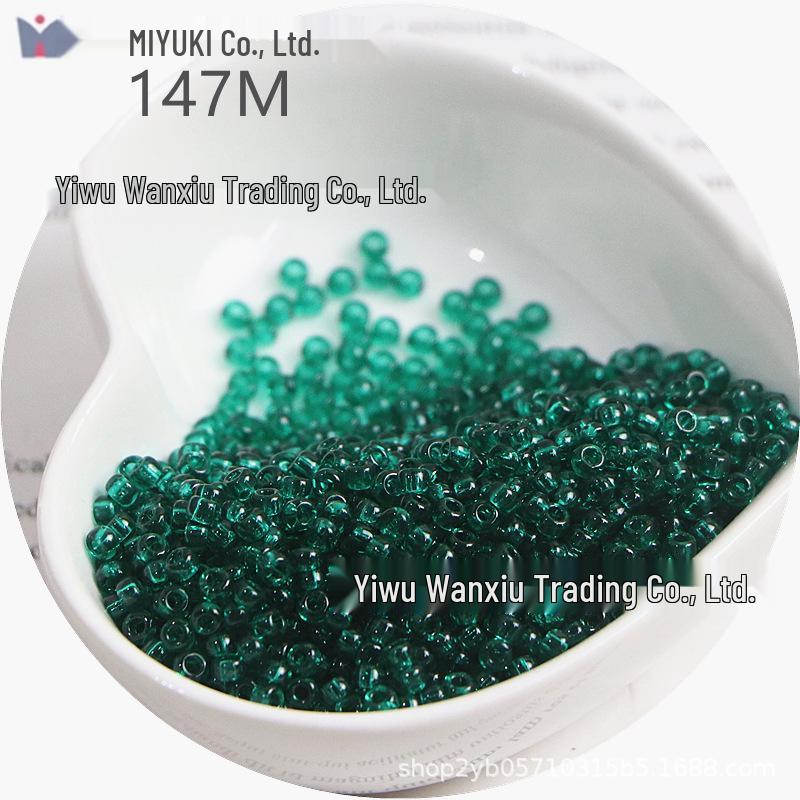 MIYUKI 3mm Transparent Glass Seed Beads for DIY Jewelry Making
