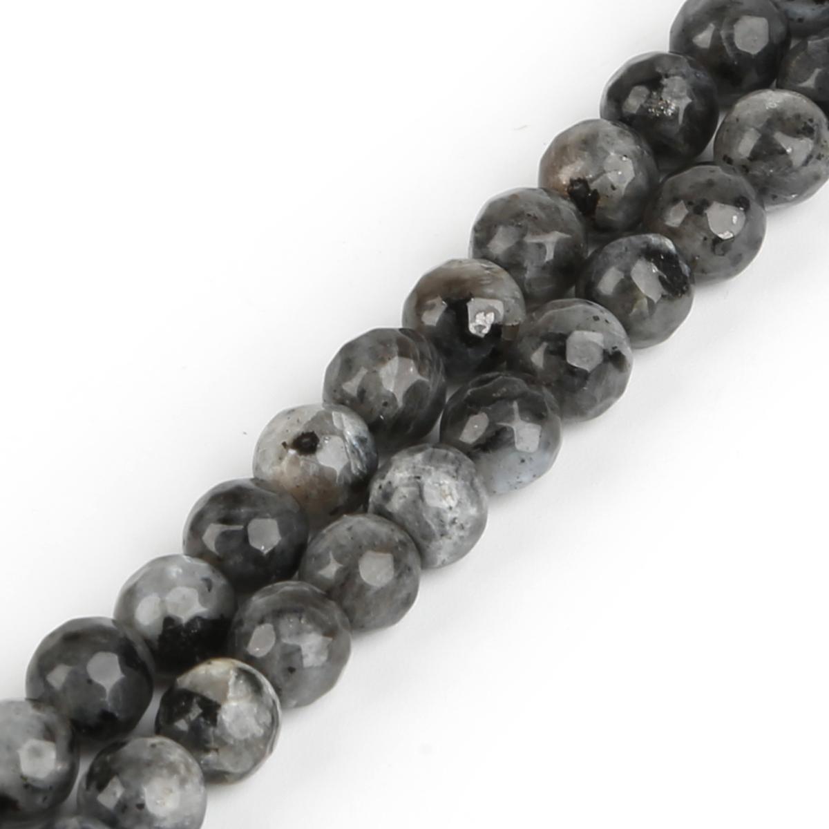 

Натуральные круглые черные граненые каменные бусины диаметром 4-10 мм для изготовления ювелирных изделий своими руками 6mm 62pcs чёрный