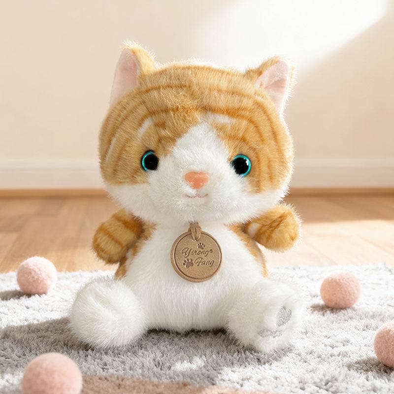 

Милая кукла-котенок, имитация, плюшевая игрушка, кукла-кошка, детская успокаивающая тряпичная кукла, подарок на день рождения для девочки 16cm（0.18kg） жёлтый