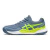 Asics Gel Resolution 9 GS Steel Blue Hazard Green Kids Sneakers 1044A067-400