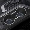 Amooca Car Cup Coaster 4 Pack Universal Non-Slip Cup Holders Ert Coasters Bling Crystal Rhinestone Car Interior Accessories Black Flower