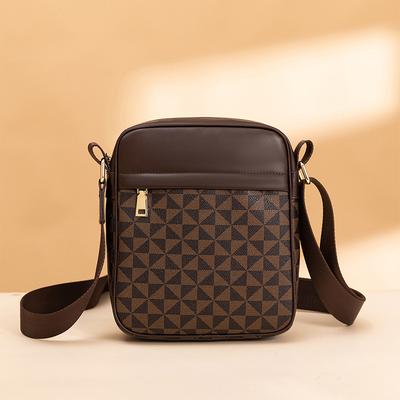 New European and American Fashion Neutral Universal Men's and Women's Bags One Shoulder Crossbody Bag Casual Printed Small Square Bag Men's Bag Trendy
