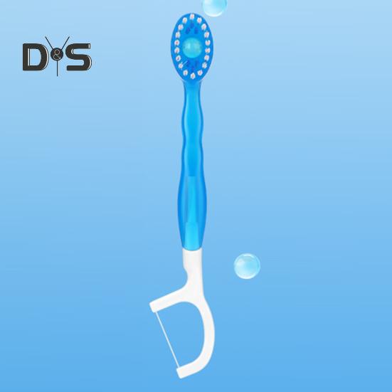 12 Piezas Cepillo de Dientes Desechable con Pasta de Dientes Palillo de Hilo Dental Raspador de Lengua Portátil Viaje Adultos Mini Cepillo de Dientes Pre-Pegado Hilo Dental Cuidado Bucal