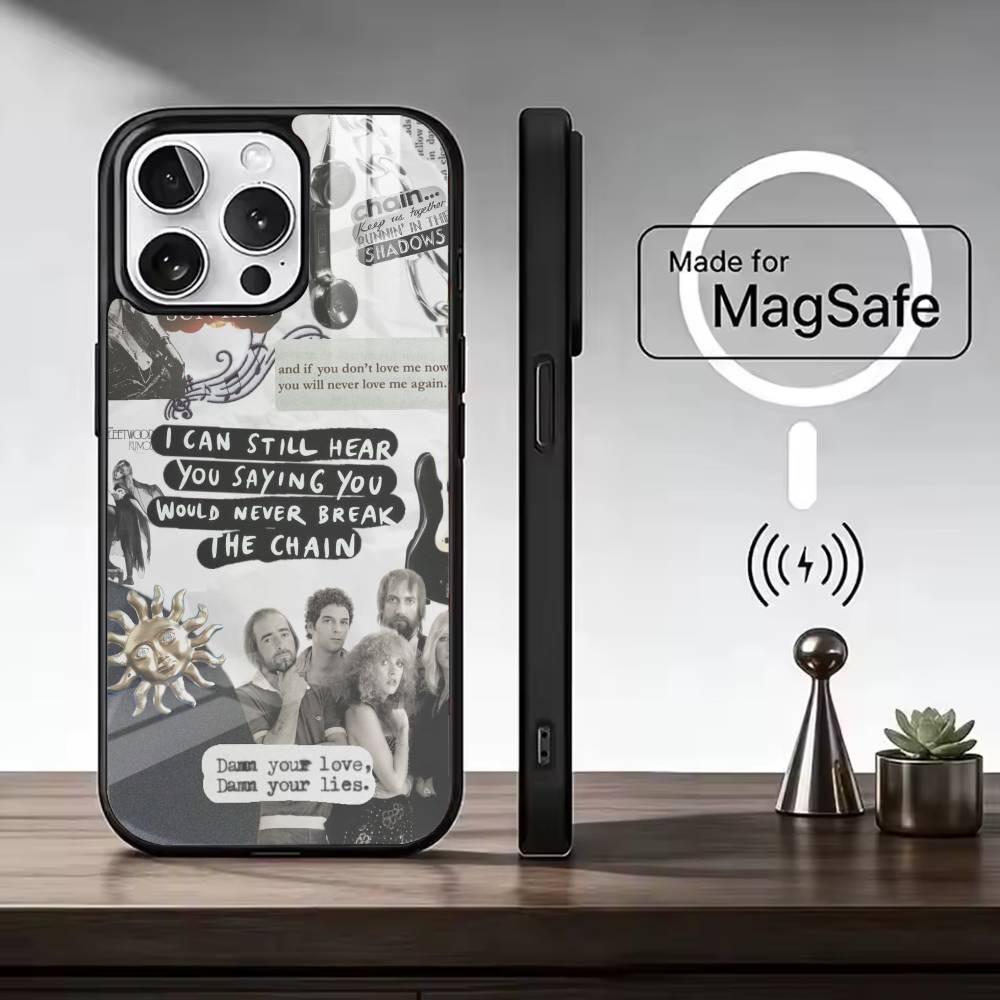 

Band F-Fleetwood Mac For Magsafe Phone Case for iPhone 17 16 15 14 13 12 11 Series Wireless Charging iPhone11Pro