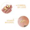 6Sets Mini Heart Padlock Zinc Alloy Vintage Decorative Lock for Diary Jewelry Box Luggage Small Cute Love Symbol Keyed Padlocks
