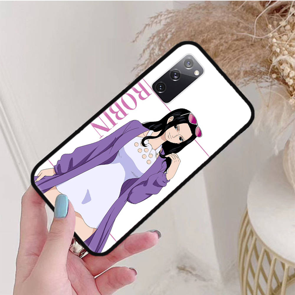 Black Case for Xiaomi Poco X6 X4 M5 M6 F5 F6 C65 C55 C50 C51 C40 Pro Redmi 14C A3X 13C 12C 11T 10A 9C Note 7 6 8A Plus W-73 One Piece Robin