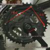 Protezione Corona 42 Denti per Mountain Bike: Protezione in Plastica Anti-Intrappolamento con 4 Fori