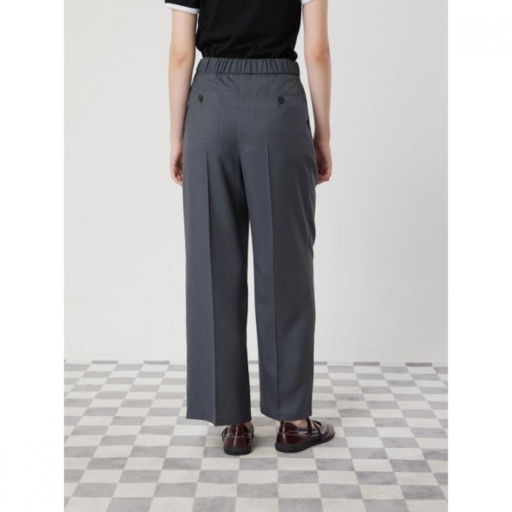 Cc Collect. Back Banding Two Tuck Wide Pants C252msa033