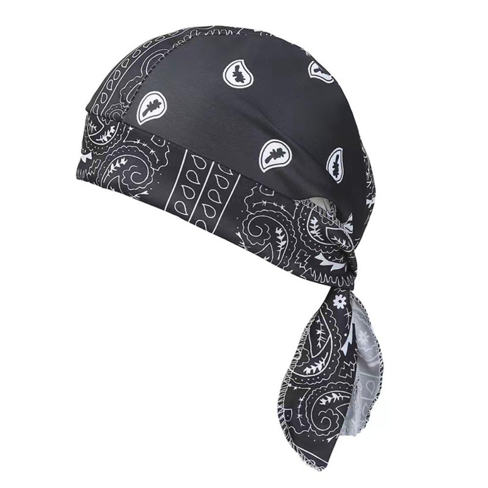 

Quick Dry Paisley Printed Headscarf Breathable Men s Pirate Hat New Hip Hop Hat For Men Women