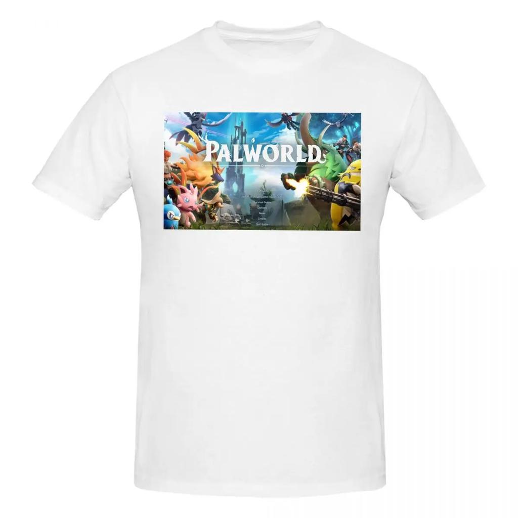 Palworld Game Lover Tshirt For Unisex Cotton Oversized T Shirts Unisexs Tees Short Crew Neck Summer Clothes Tops S6xl