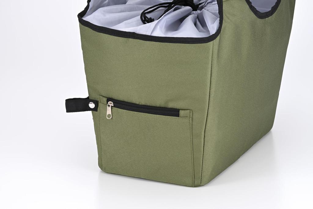 KMB-001: An insulated shopping basket bag that can be easily carried over the shoulder