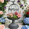 Metal Candle Holder Iron Bird Cage Candlestick Ornament Candlelight Dinner Wedding Decoration Candle Holder Accessories