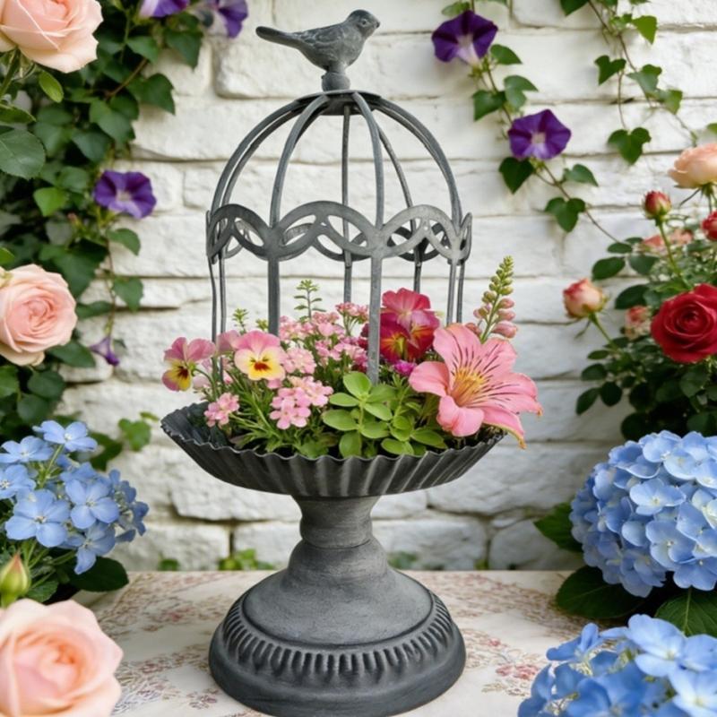 Metal Candle Holder Iron Bird Cage Candlestick Ornament Candlelight Dinner Wedding Decoration Candle Holder Accessories