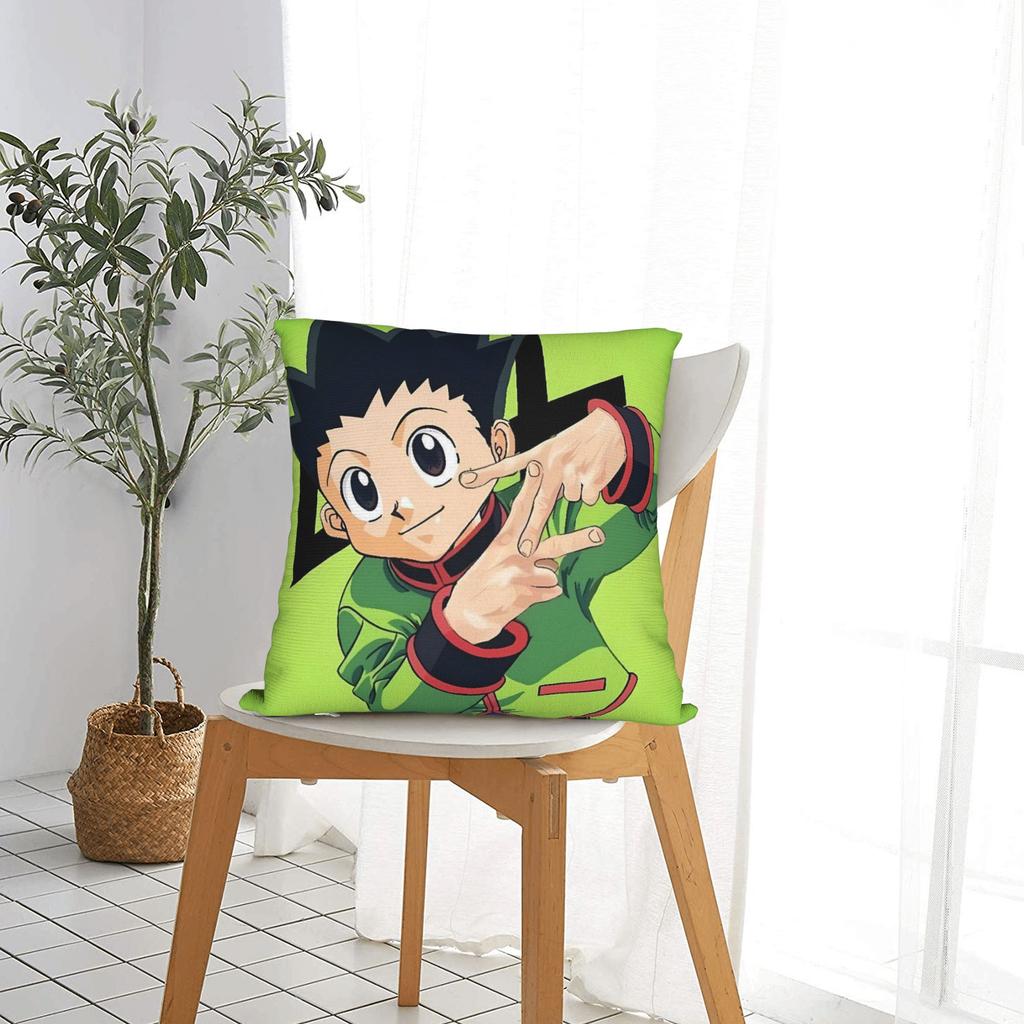 Anime Gon Pillow Case Custom Pillow Cover For Chair Sofa Home Decor Retro Trendy Cushion Cover