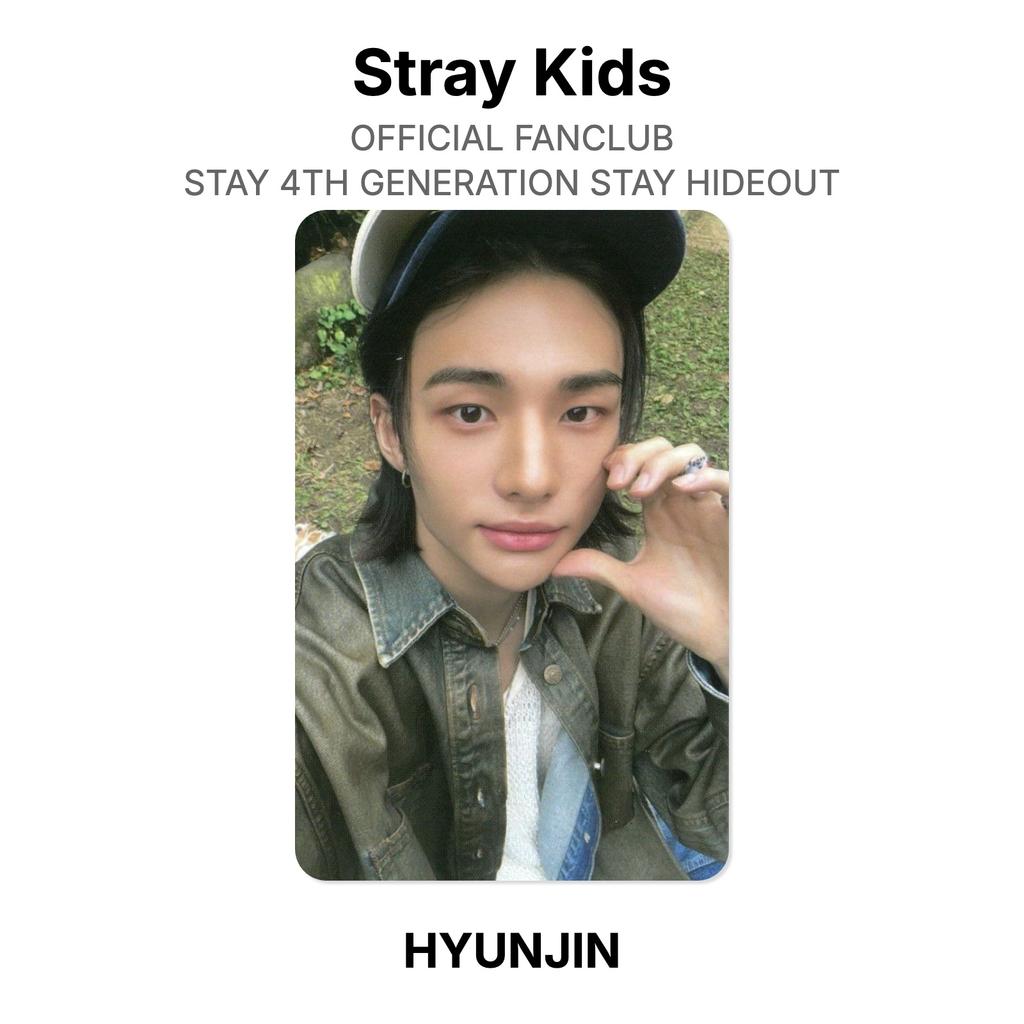 Stray Kids RESMİ FANCLUB STAY 4. NESİL STAY HIDEOUT Resmi Fotoğraf Kartı