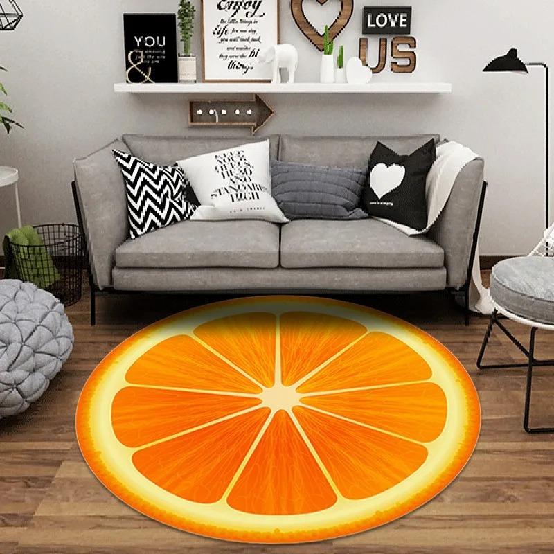 Fun Race Track Round Rug Soft Playful Floor Mat for Kids Room Living Room or Under Swivel Chair  Living Room Decoration Bedroom