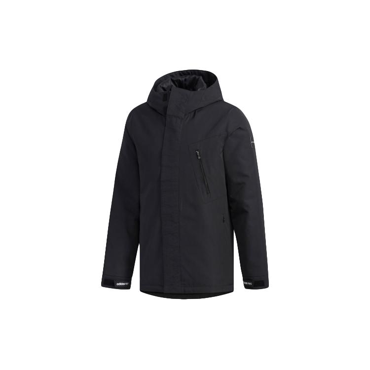 Мужские пуховики Adidas Neo Черный С капюшоном Умеренный Другое EI4427 S
