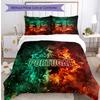Portugal Football Printed Bedding 3 Piece Set Cozy Breathable Bed Cover Set As Housewarming Holiday Gift