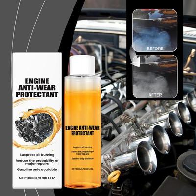 Motor-Verschleißschutz 100 ml Motor-Verschleißschutzmittel Hochwirksamer Geräuschreduzierer Unterdrücker Ölverbrennung