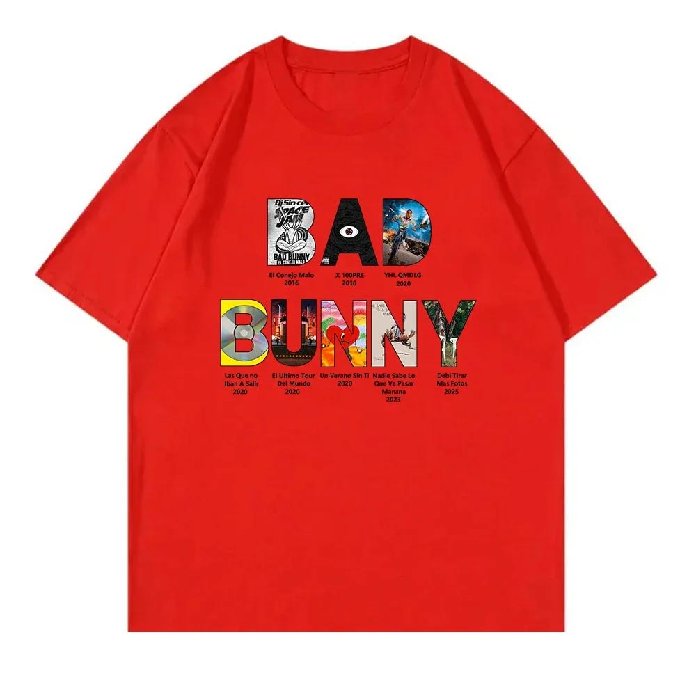 BAD BUNNY DeBÍ TiRAR MáS FOToS TShirt All Album Women Clothing Retro Harajuku High Quality Clothes Fans TShirts