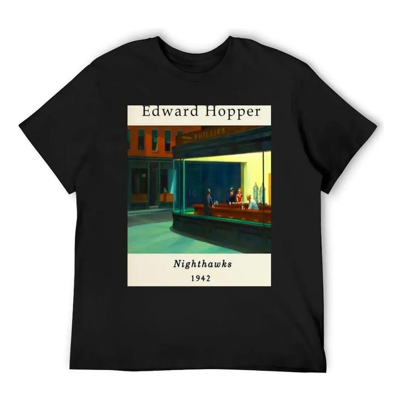 Camiseta Con Estampado De Edward Hopper Exhibition, Vintage S