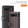For Google Pixel 7a Genuine Cow Leather Shockproof Phone Case Folding Stand Wallet Protective Cover
